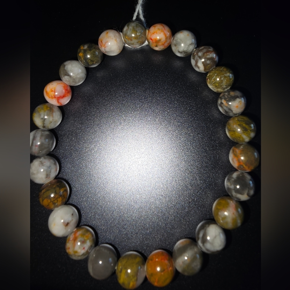 8mm Bumblebee Agate Bracelet